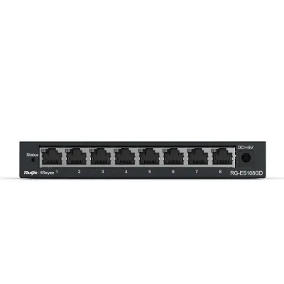 Ruijie unmanaged switch 8xgb rj45 steel case