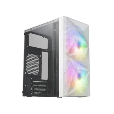 Mars Gaming MC-ME Minitorre FRGB Cristal Templado USB 3.0 Blanca
