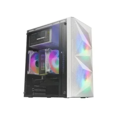 Mars Gaming MC-ME Minitorre FRGB Cristal Templado USB 3.0 Blanca