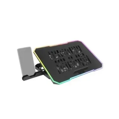 Mars Gaming MNBC7 Base Refrigeradora y Stand RGB Negro para