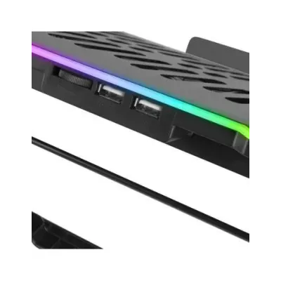Mars Gaming MNBC7 Base Refrigeradora y Stand RGB Negro para