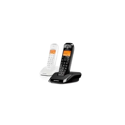 Motorola s1202 telefono dect duo blanco / negro Motorola s1202 telefono dect duo blanco / negro