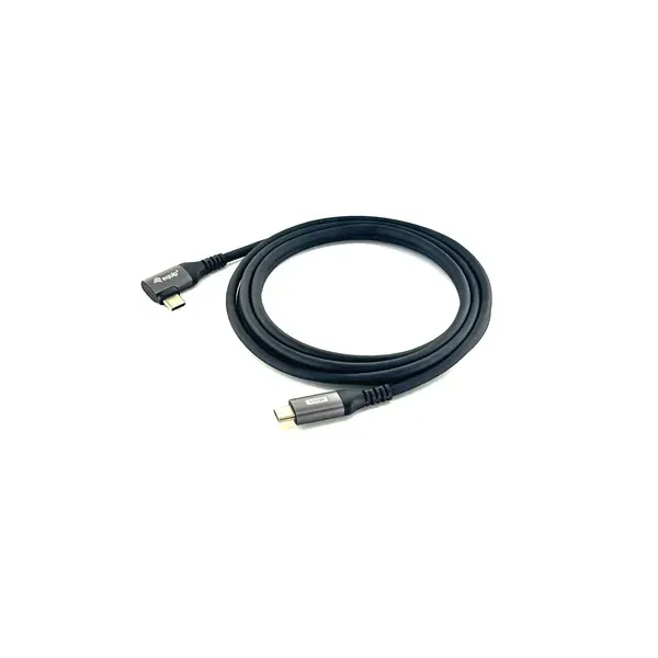 Cable Usb-c Macho - Usb-c Macho Acodado 90º 1 Metro Equip 5a 100w 480mbps