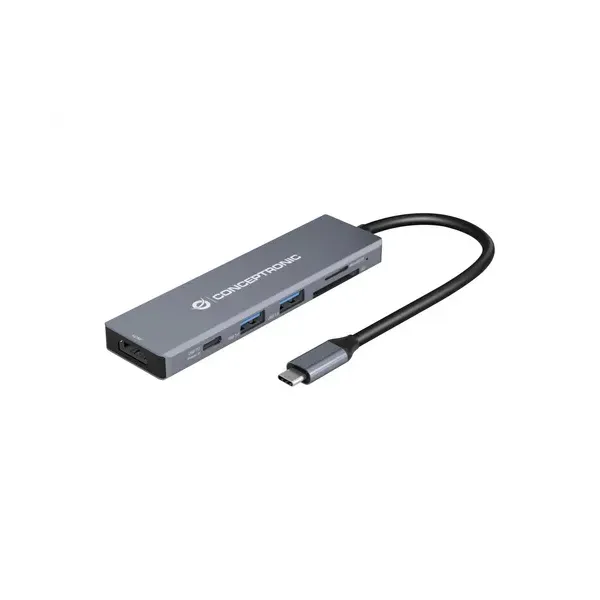 Docking Usb-c Conceptronic Donn23g 1xhdmi 4k 2xusb-a 3.0 1xusb-c Pd 100w 1xsd 1xmicrosd