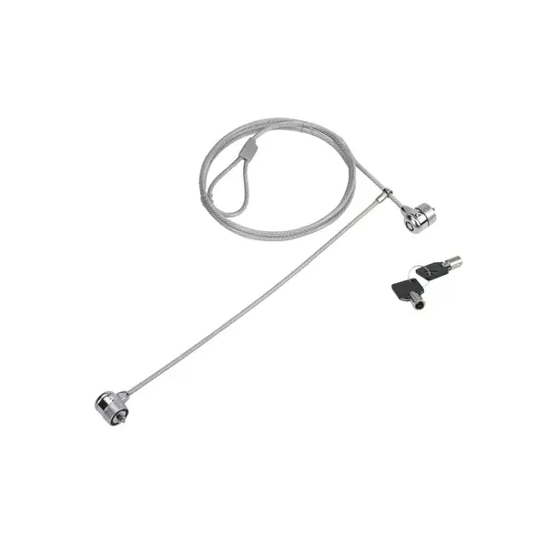 Cable De Seguridad Conceptronic Con Doble Cabezal Y Llave 1.5m