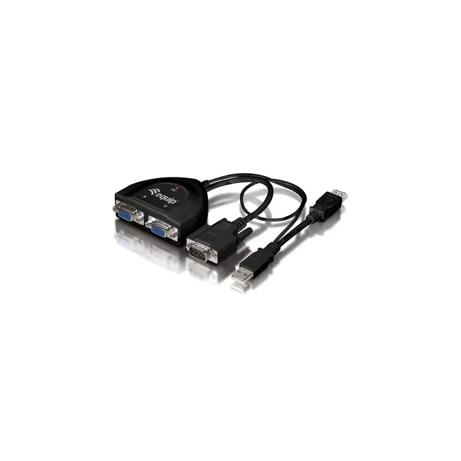 Splitter Vga 2 Puertos 450mhz Alimentado Por Usb