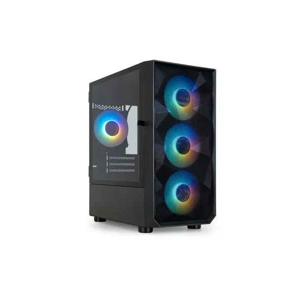 Caja Microatx Gaming Tooq Tqgcc901-b "seizure" Negra Micro Atx/mini Itx Ventala Lateral Con Bisagra