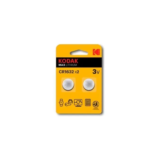 Pila Kodak Boton Litio Cr1632 3v Blister 2 Unidades (ecotasa