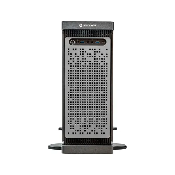UNYKAch WS-SR630 Caja Rack Dual Form Workstation & IDC Rack Negra/Plata