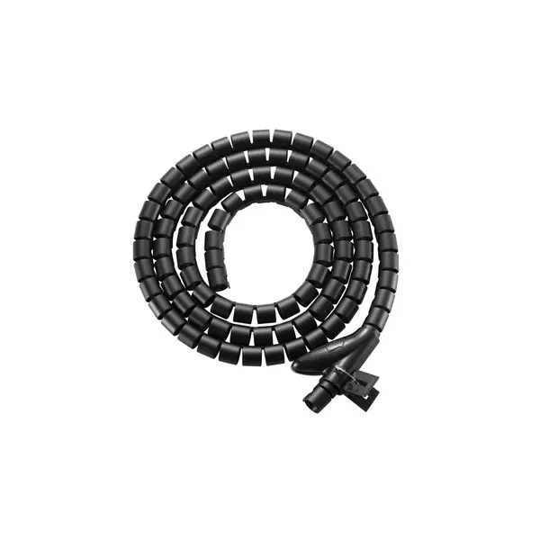 Organizador De Cables En Espiral Equip 650868 Con Clip 2.5 Metros Color Negro