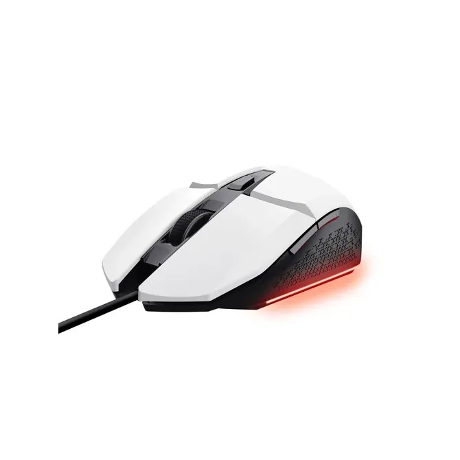 Trust GXT 109 Felox Ratón Gaming Iluminado USB 6400 DPI Blanco