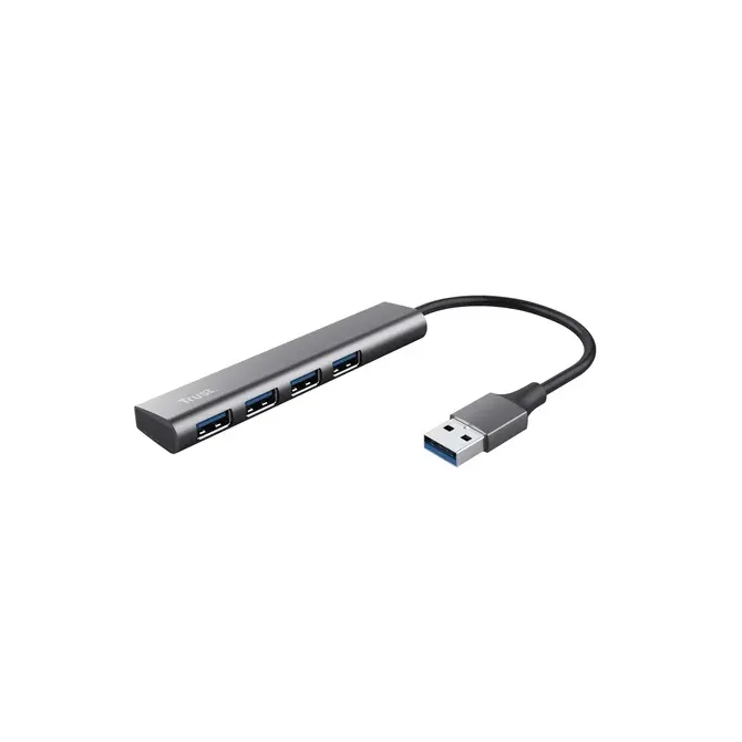Trust Halyx HUB USB 3.2 Gen 1 4x USB Negro Gris