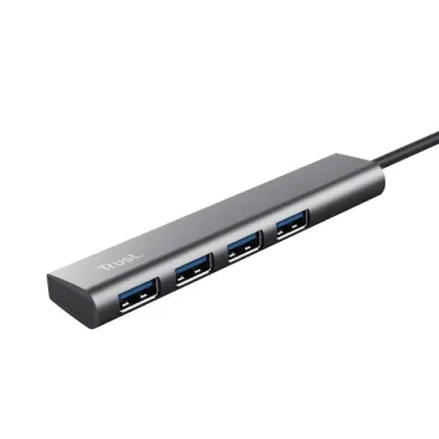 Trust Halyx HUB USB 3.2 Gen 1 4x USB Negro Gris Trust Halyx HUB USB 3.2 Gen 1 4x USB Negro Gris