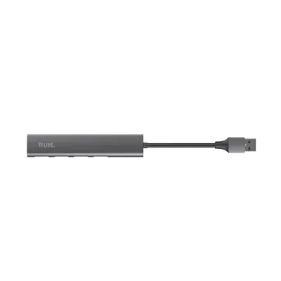 Trust Halyx HUB USB 3.2 Gen 1 4x USB Negro Gris Trust Halyx HUB USB 3.2 Gen 1 4x USB Negro Gris