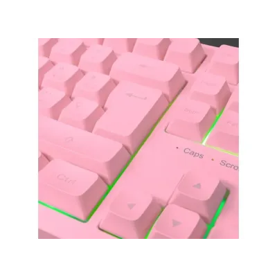 Teclado H-mech Gaming Mars Gaming Mk023 Color Rosa Tamaño Teclado H-mech Gaming Mars Gaming Mk023 Color Rosa Tamaño