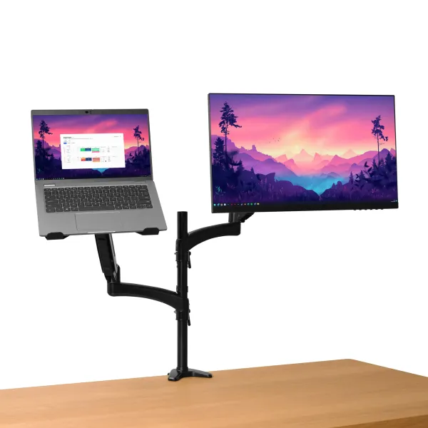 Soporte de Mesa Orientable/ Inclinable Trust Mara para Monitor y Portátil hasta 32'