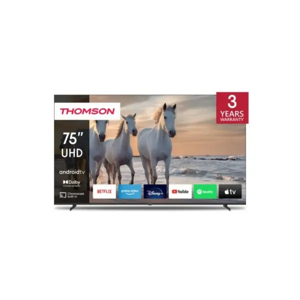 Televisor 75" Thomson 75ua5s13 Uhd 4k 3840x2160 Smart Tv 4xhdmi Audio 24w Vesa 400x200