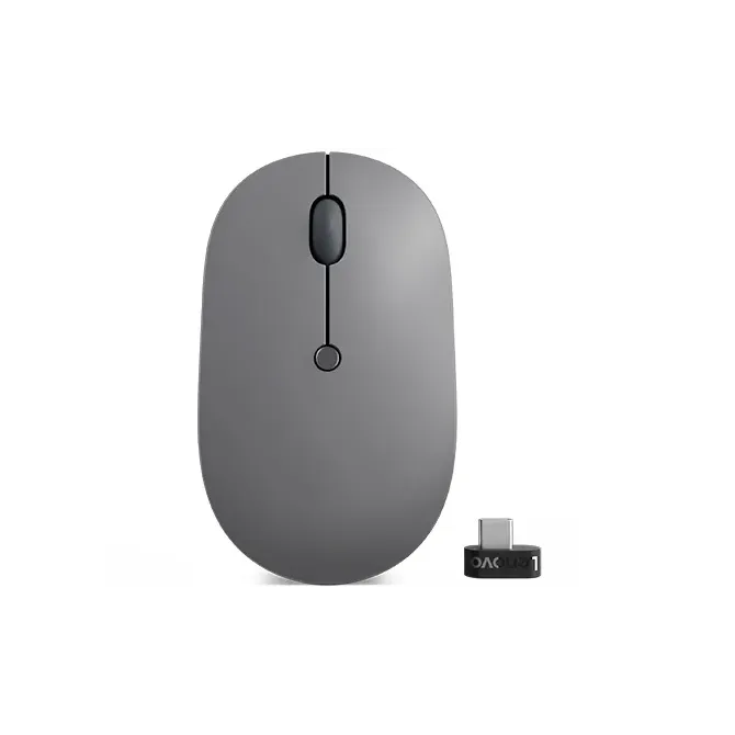 Mouse Lenovo Go Usb-c Wireless Lenovo Go | Gris Y Negro -