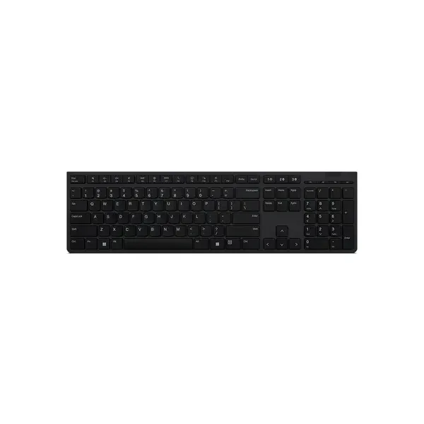 Teclado Lenovo Wireless + Bluetooth Recargable (cambie Sin Problemas Hasta 3 Dispositivos A Través D