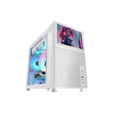 Mars Gaming MC-LCD Torre Custom Micro-ATX Pantalla LCD IPS 8"