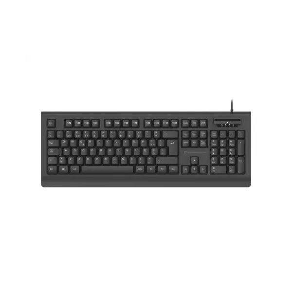 Teclado Usb Conceptronic Kayne01es Con Lector Dnie Compatible Con Dni 3.0 Y Tarjeta Sanitaria