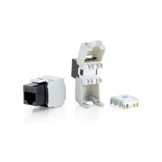 Kit 8 Uds Conector Hembra Rj45 Utp Cat6 Panel Keystone Tool Free