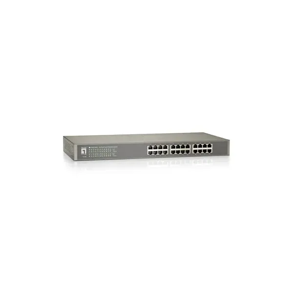 Switch Level One No Gestion 24 Puertos 10/100 Rack 19"