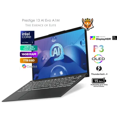 MSI Prestige 13 AI Evo OLED A1MG-025ES Intel Evo Core Ultra MSI Prestige 13 AI Evo OLED A1MG-025ES Intel Evo Core Ultra