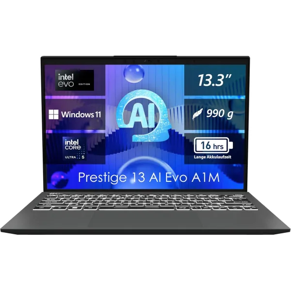 MSI Prestige 13 AI Evo OLED A1MG-023ES Intel Evo Core Ultra 5-125H 16GB 1TB 13.3"