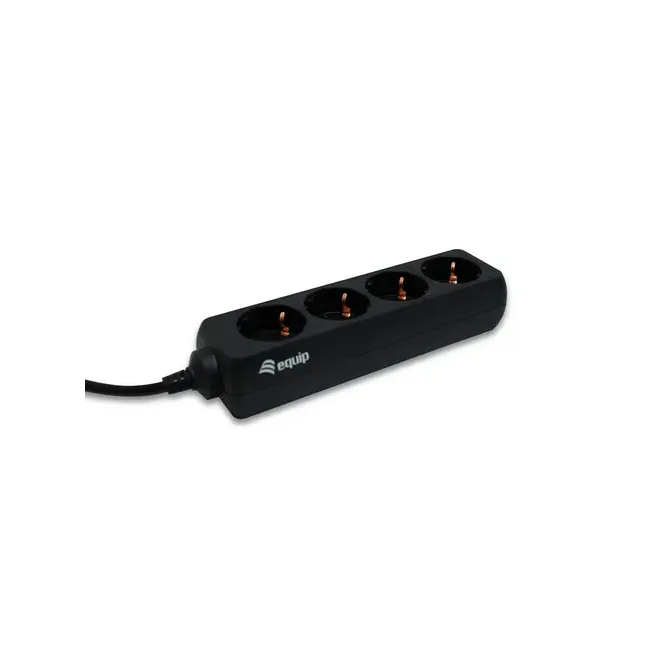 Equip Regleta 4 Tomas Shucko Toma IEC 1.1m Negro