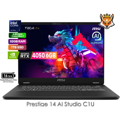 MSI Prestige 14 AI Studio C1VEG-015ES Intel Evo Core Ultra MSI Prestige 14 AI Studio C1VEG-015ES Intel Evo Core Ultra
