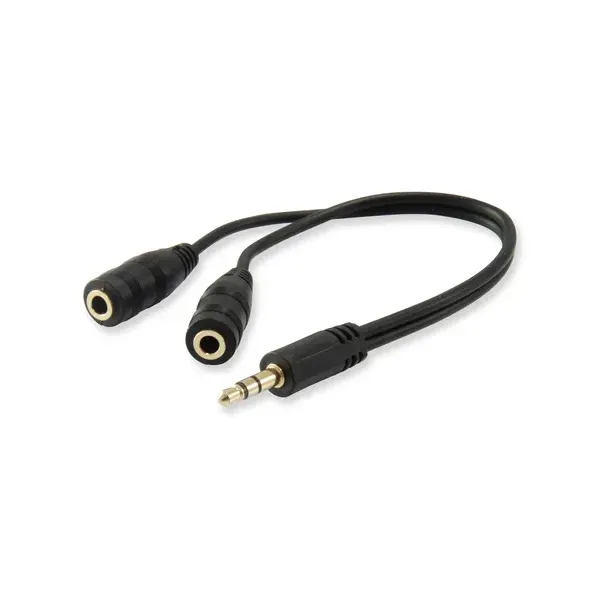 Cable Audio Mini Jack 3.5mm Macho A 2 Jack 3.5mm Hembra