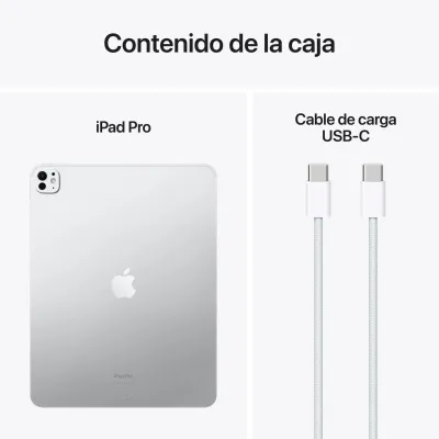 Apple iPad Pro 13' 2024 M4 256GB Wi-Fi Plata Apple iPad Pro 13' 2024 M4 256GB Wi-Fi Plata