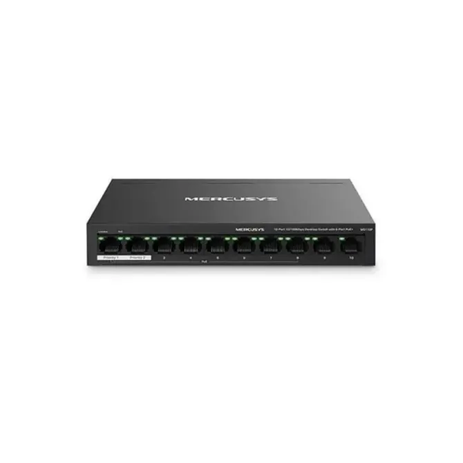 Mercusys MS110P Switch Gestionado 10/100 10 Puertos PoE