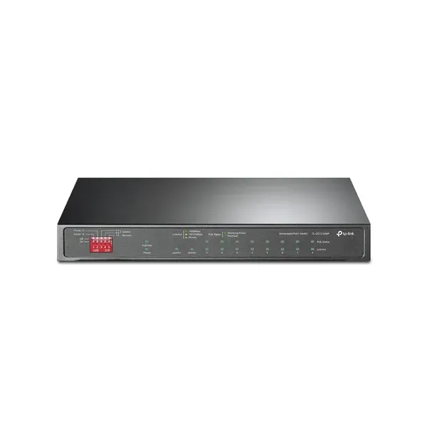 Switch Semigestionable Tp-link Sg1210mp 9p De Los Cuales 8p Giga Poe/poe+ 1p Giga Sfp Rj45 Alimentacion Poe 123w Rack 19" 1u