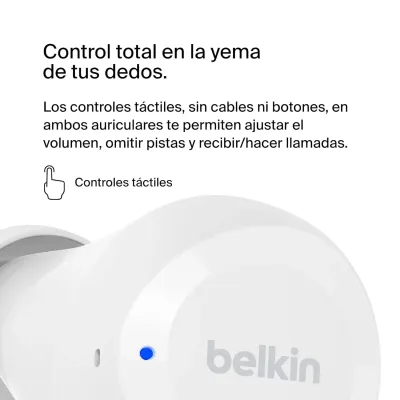 Belkin auriculares True Wireless SoundForm Bolt Blancos