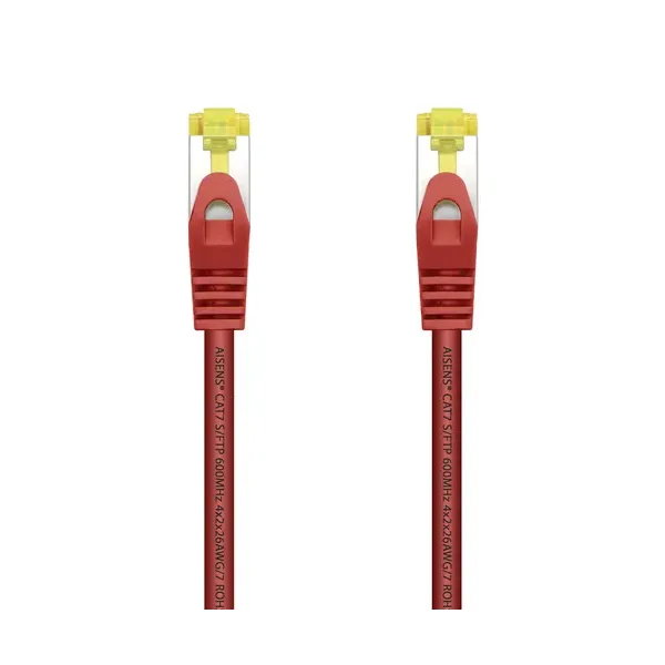 Aisens Cable de Red S/FTP RJ45 Cat.7 1m Rojo