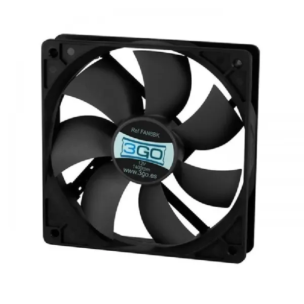 3Go Fan8BK Ventilador Suplementario 80mm Negro