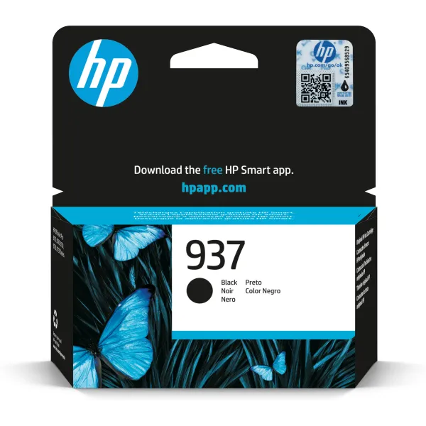 HP 937 Negro 4S6W5N - Cartucho de Tinta Original