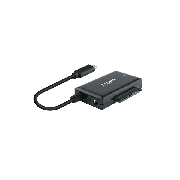 TooQ TQHDA-02C Adaptador para Discos Duros 2.5"/3.5" SATA a USB-C 3.0 con Alimentador 
