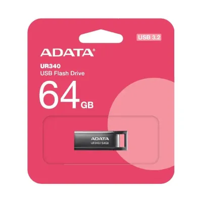 Adata lapiz usb ur340 64gb usb 3.2 metal black Adata lapiz usb ur340 64gb usb 3.2 metal black
