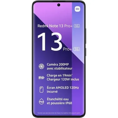 Xiaomi Redmi Note 13 Pro Plus 5G 8/256GB Negro Libre Xiaomi Redmi Note 13 Pro Plus 5G 8/256GB Negro Libre