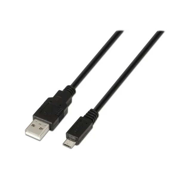 Aisens A101-0027 Cable Micro USB 2.0 a USB-A 0.8m Negro