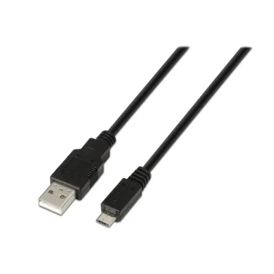 Aisens A101-0028 Cable Micro USB 2.0 a USB-A 1.8m Negro