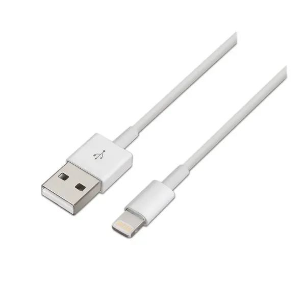 Aisens Cable Lightning a USB 2.0 Macho/Macho 1m Blanco