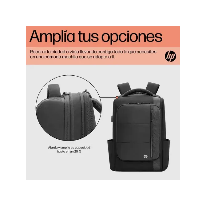 Mochila HP Renew Executive para Portátiles hasta 16'/ Negra