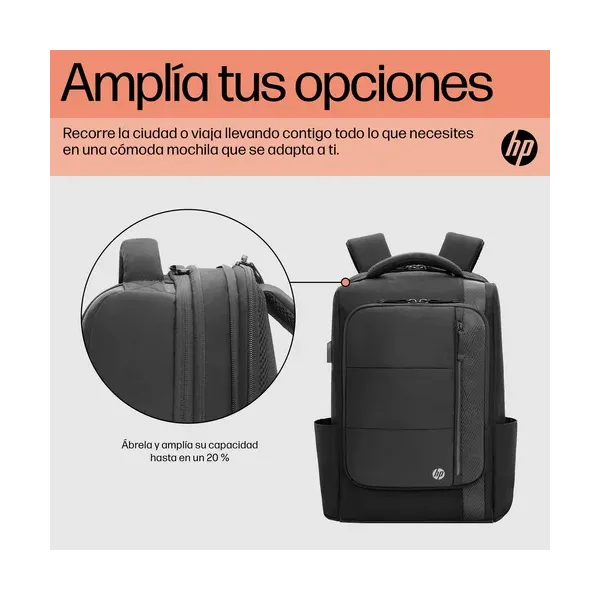 Mochila HP Renew Executive para Portátiles hasta 16'/ Negra