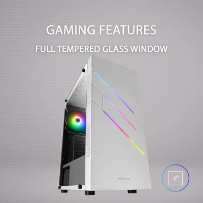 Mars Gaming MC-U3 Cristal Templado ARGB USB 3.0 Blanca Mars Gaming MC-U3 Cristal Templado ARGB USB 3.0 Blanca