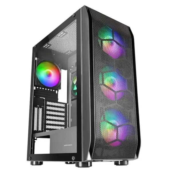 Mars Gaming MC-KX ARGB Cristal Templado USB 3.0 Negra