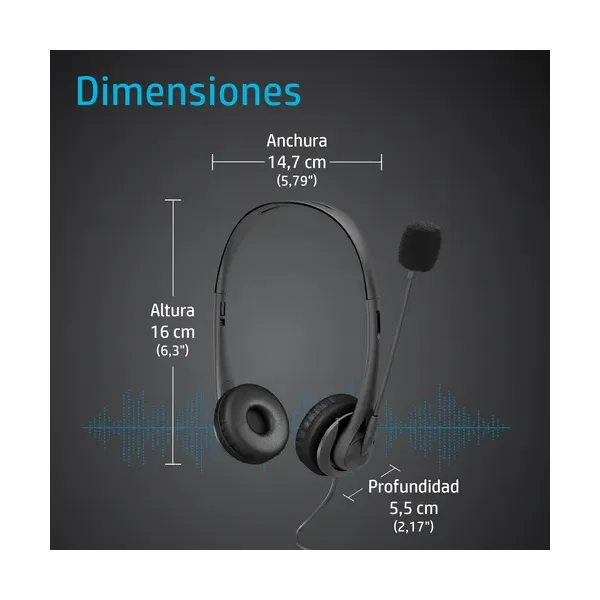 HP G2 Auriculares con Micrófono Negros 